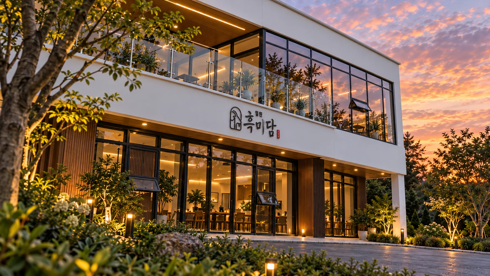입구의 작은 디테일