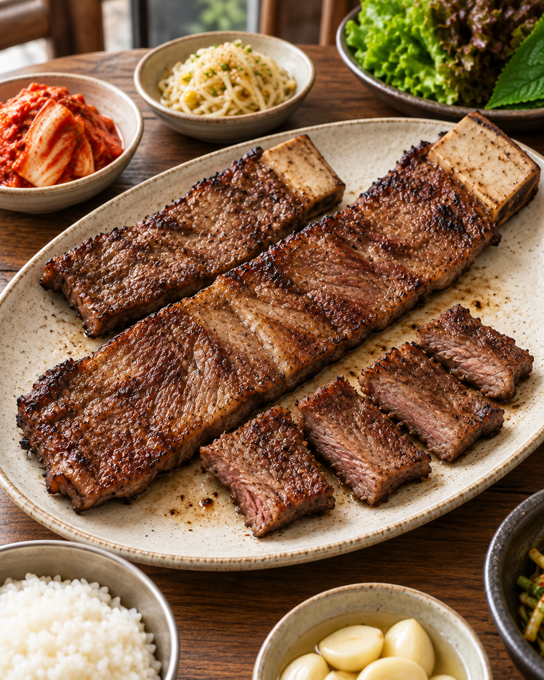 태봉국 왕갈비 상차림 콘셉트 이미지